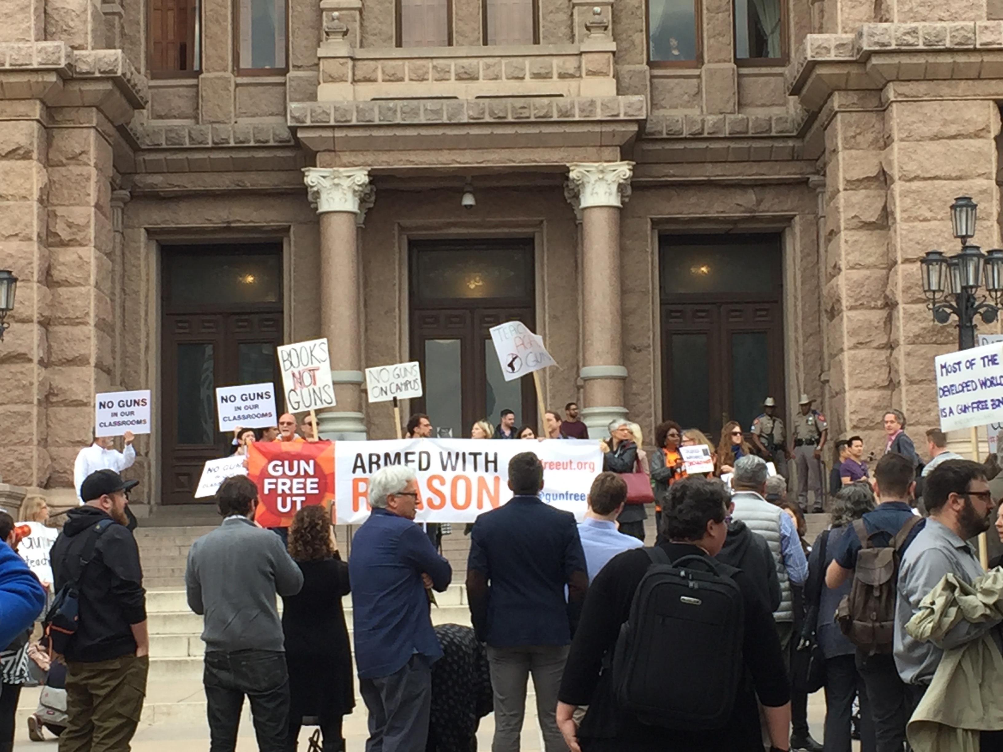 Watch Leftist Professors Protest Texas Campus Carry Law