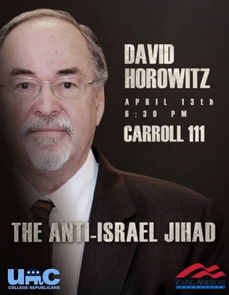 Muslim Students Upset at Horowitz Speech that Blasted Hamas, Hezbollah