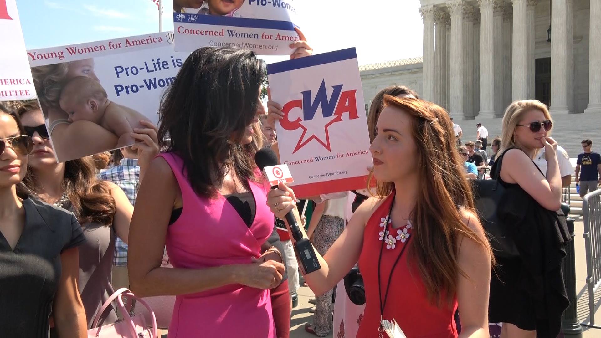 WATCH: Reactions of Protesters at SCOTUS over Texas Abortion Clinics Case