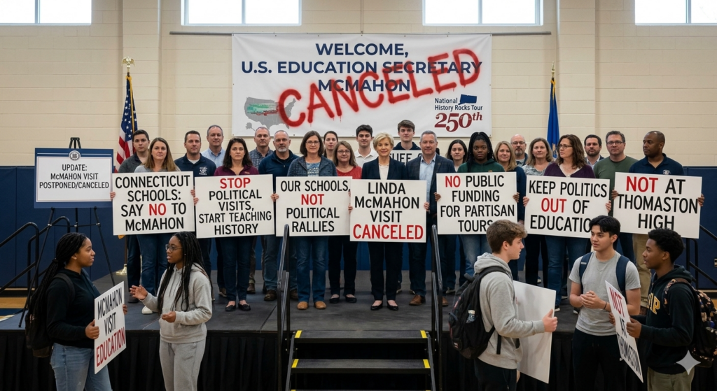 Connecticut Schools Cancel Visit by Education Secretary McMahon