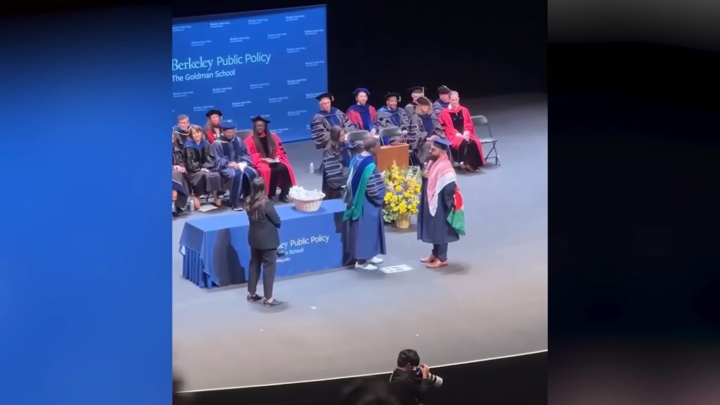 UC Berkeley Rebuffs Student Carrying Palestinian Flag During Graduation